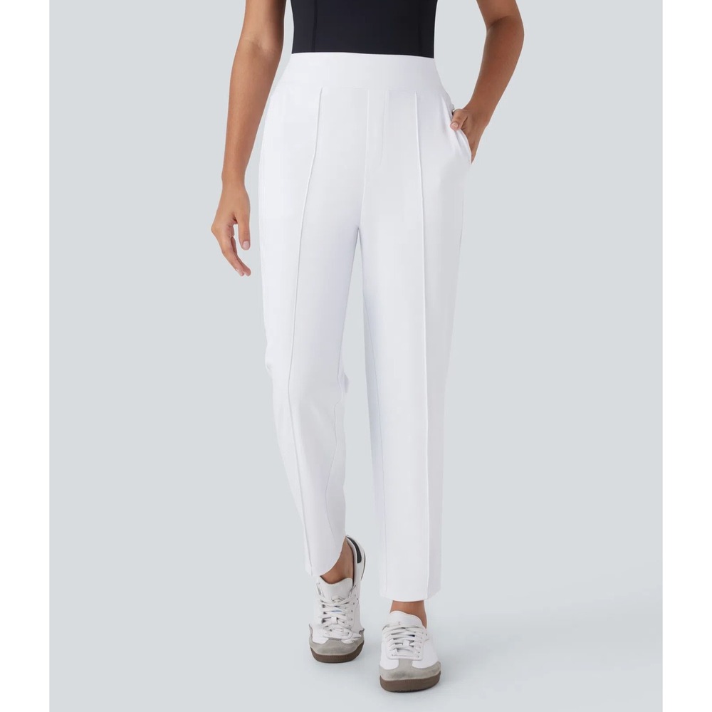Halara Mid High Waisted Quick Dry Golf Pants with Pockets-Golf Tee-UPF40+ Size L